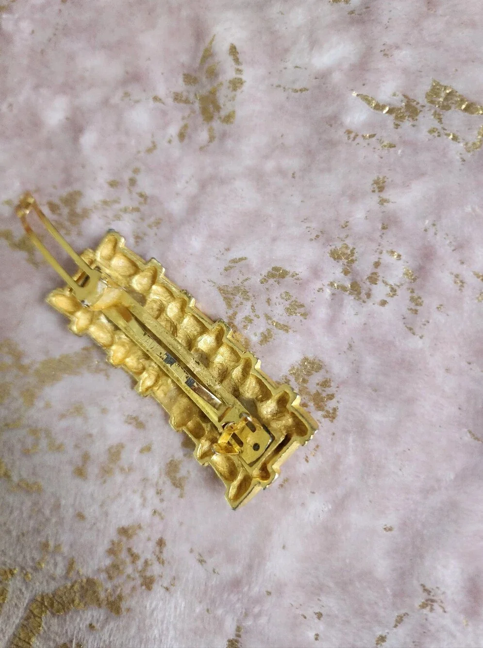 HAIR CLIP | Gold Woven Barrette Hair Clip